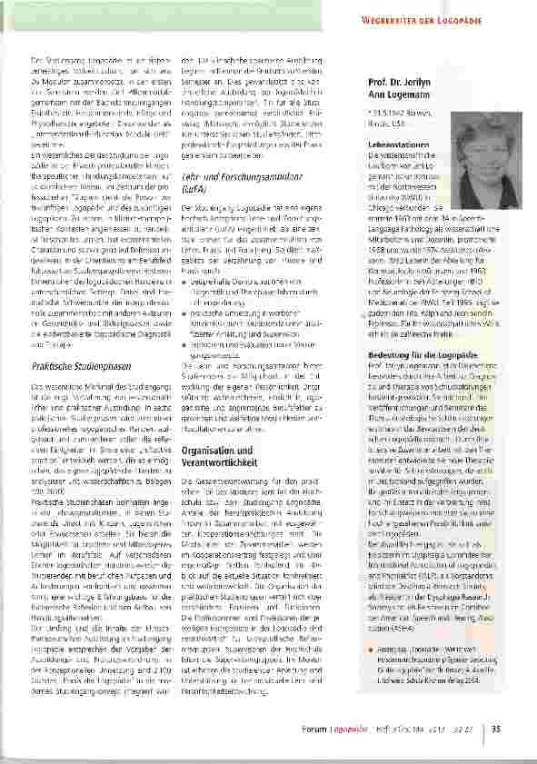 Vorschauseite 4: Standards für die klinischtherapeutische Ausbildung