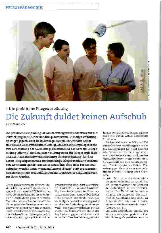 Vorschauseite 1: Die Zukunft duldet keinen Aufschub