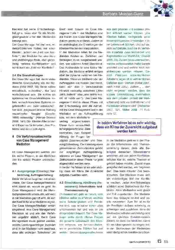 Vorschauseite 4: Case Management und Mediation