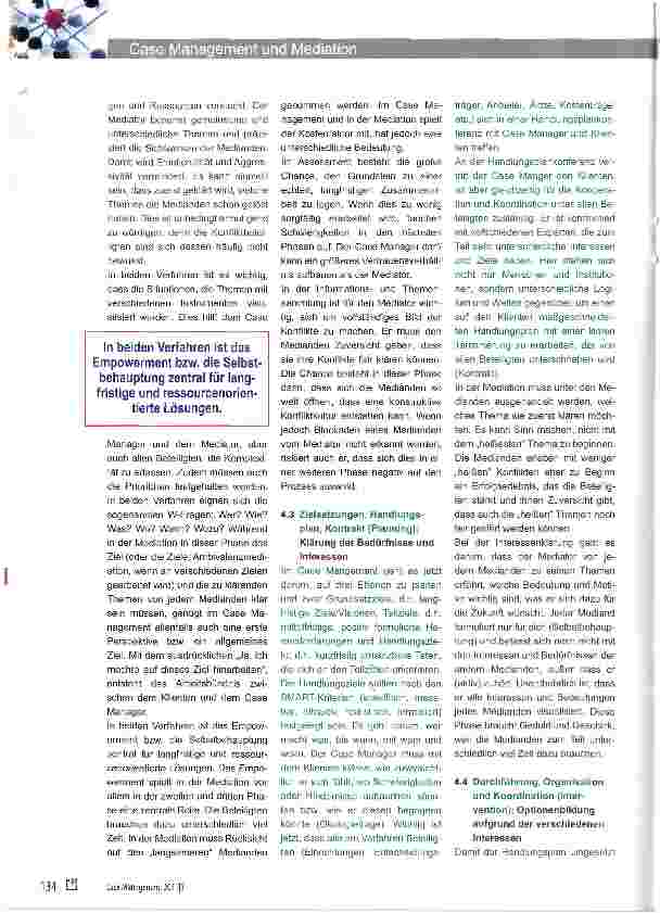 Vorschauseite 5: Case Management und Mediation