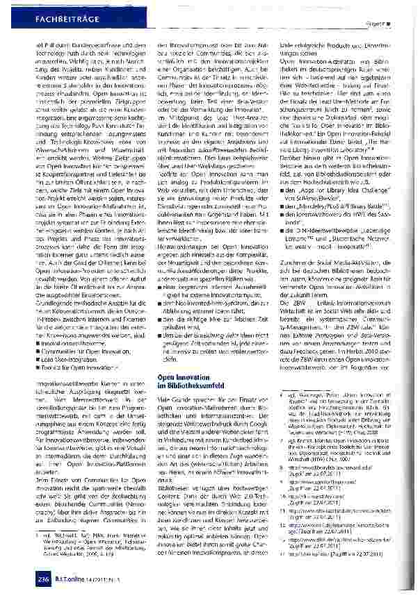 Vorschauseite 2: Open Innovation in der Praxis