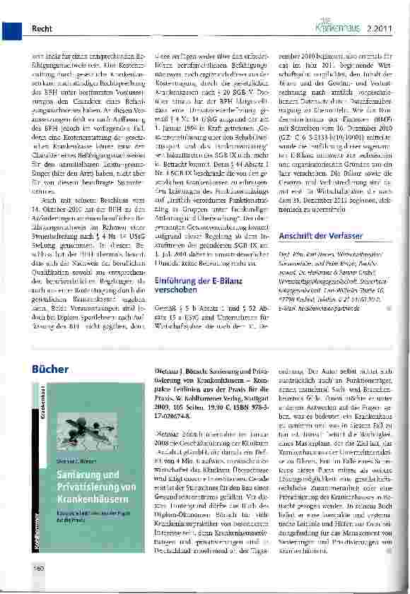 Vorschauseite 2: Höchstrichterliche Entscheidungen zur Anwendbarkeit der Steuerbefreiung des § 4 Nr. 14 UStG