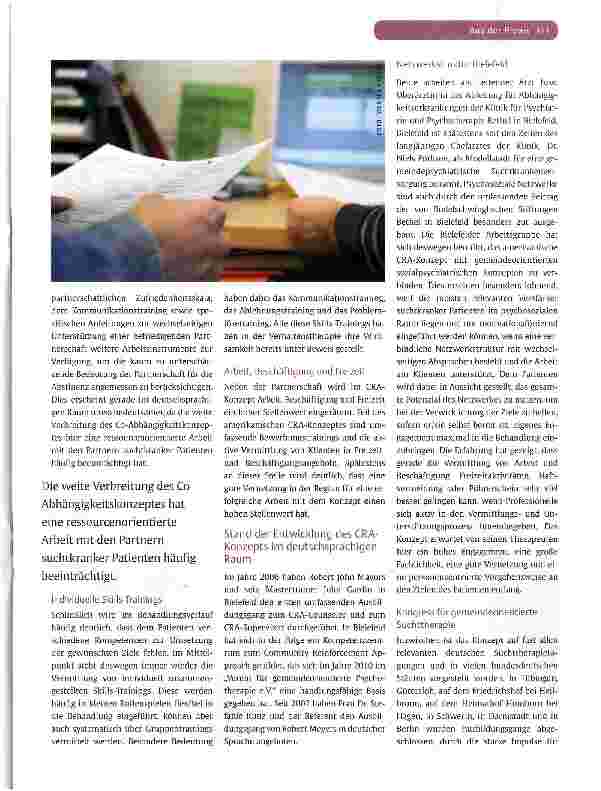 Vorschauseite 3: Suchtbehandlung vom Patienten aus konzipiert