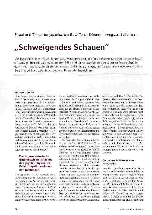 Vorschauseite 1: Schweigendes Schauen