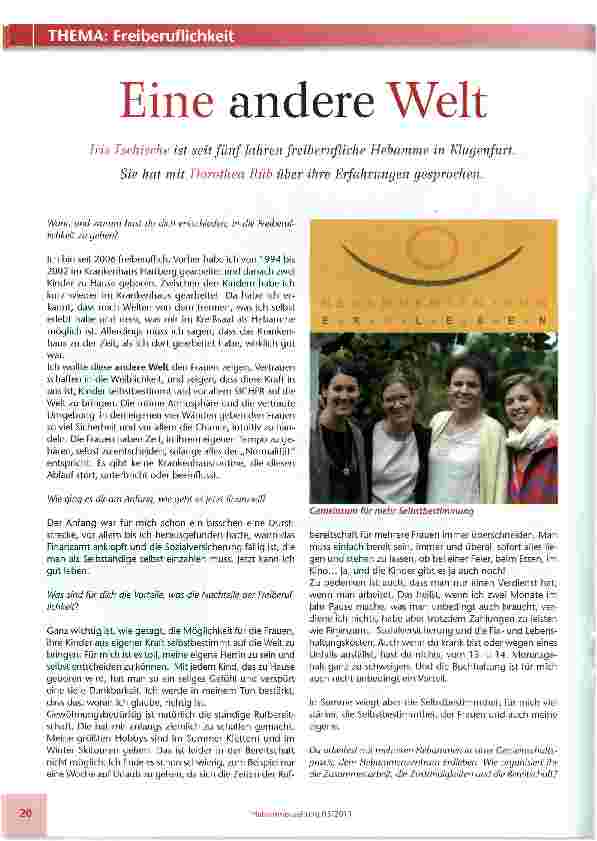 Vorschauseite 1: Eine andere Welt
