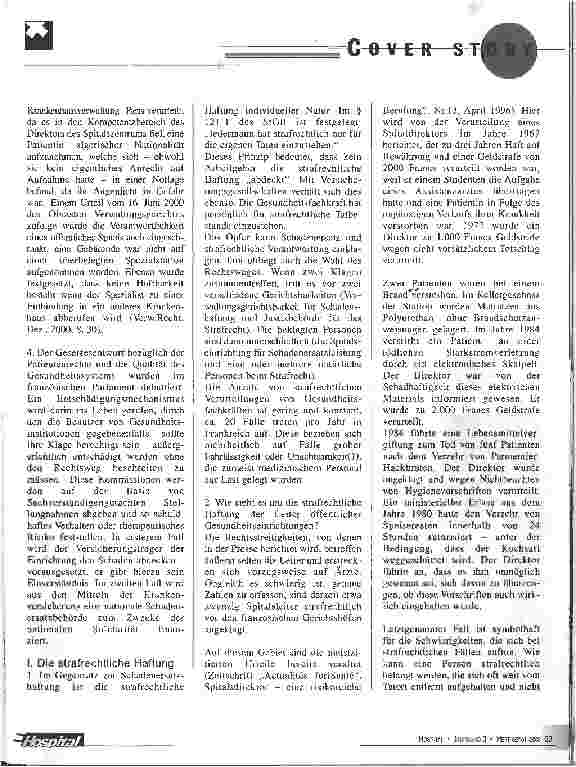 Vorschauseite 3: Die rechtliche Haftung von Spitalsdirektoren nach französischem Recht