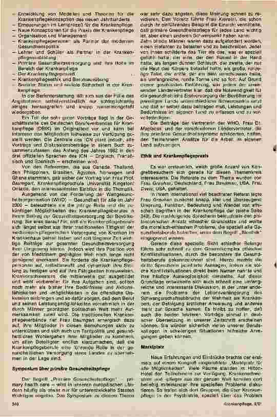 Vorschauseite 3: Bericht vom 17. Kongreß des ICN in Los Angeles USA