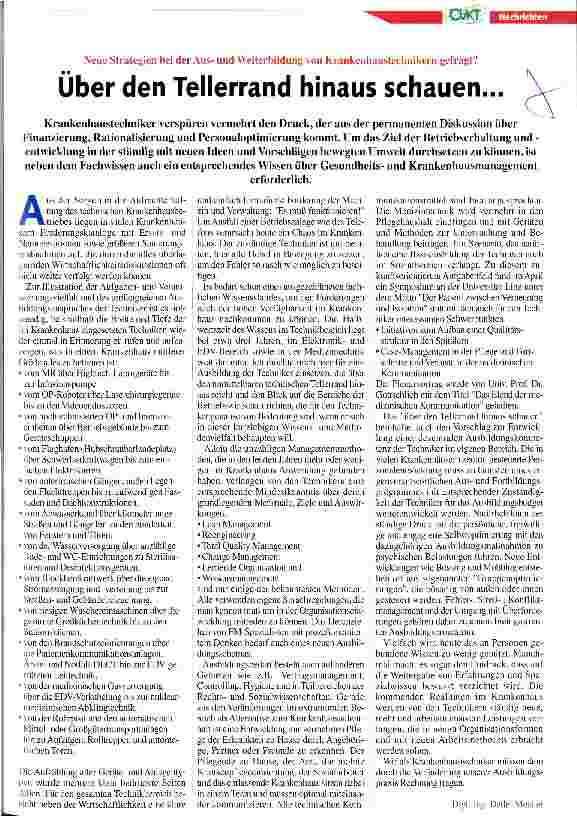Vorschauseite 1: Über den Tellerrand hinaus schauen. ..