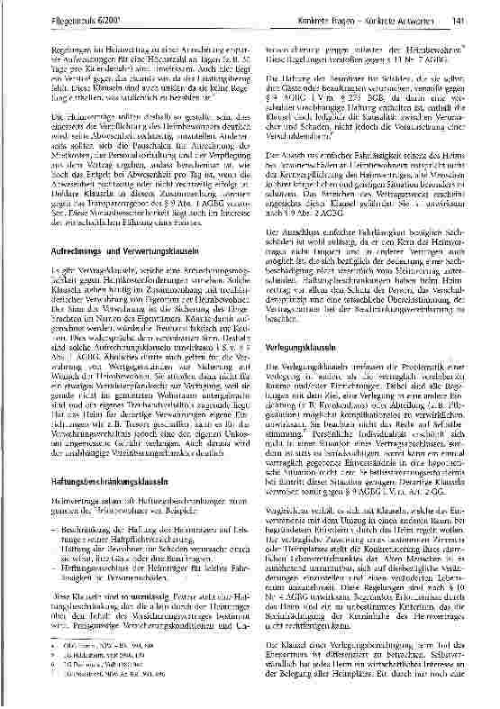 Vorschauseite 2: Der Heimvertrag - Eine Grundlage der Finanzplanung