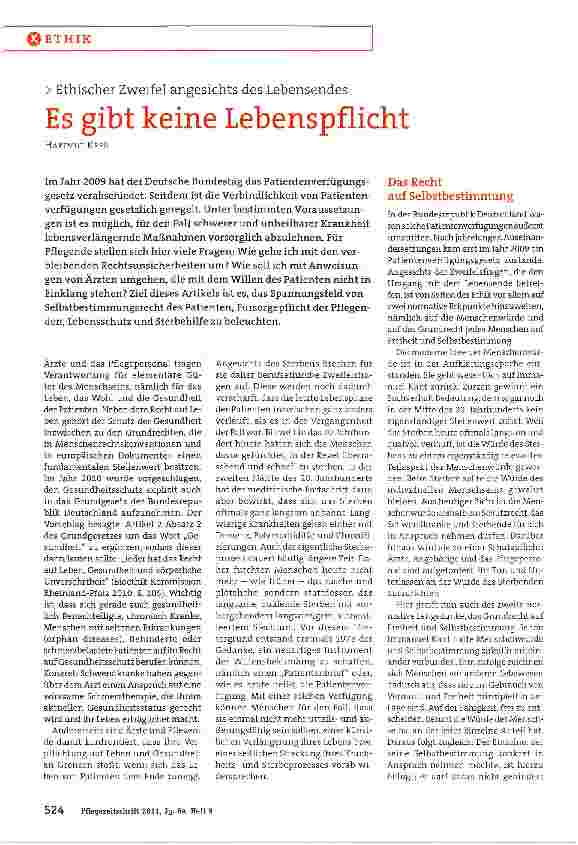 Vorschauseite 1: Es gibt keine Lebenspflicht