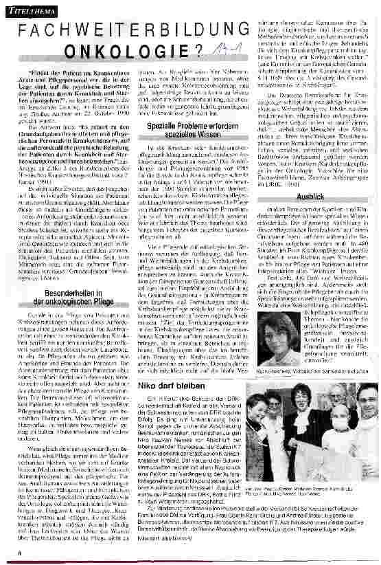 Vorschauseite 1: Fachweiterbildung Onkologie?