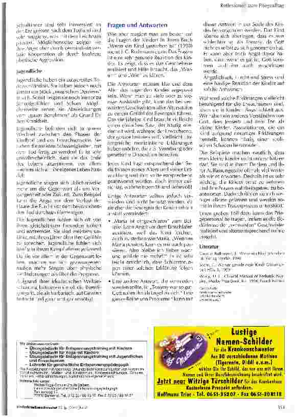 Vorschauseite 2: Verwaiste Geschwister Reflexionen zum Pflegealltag