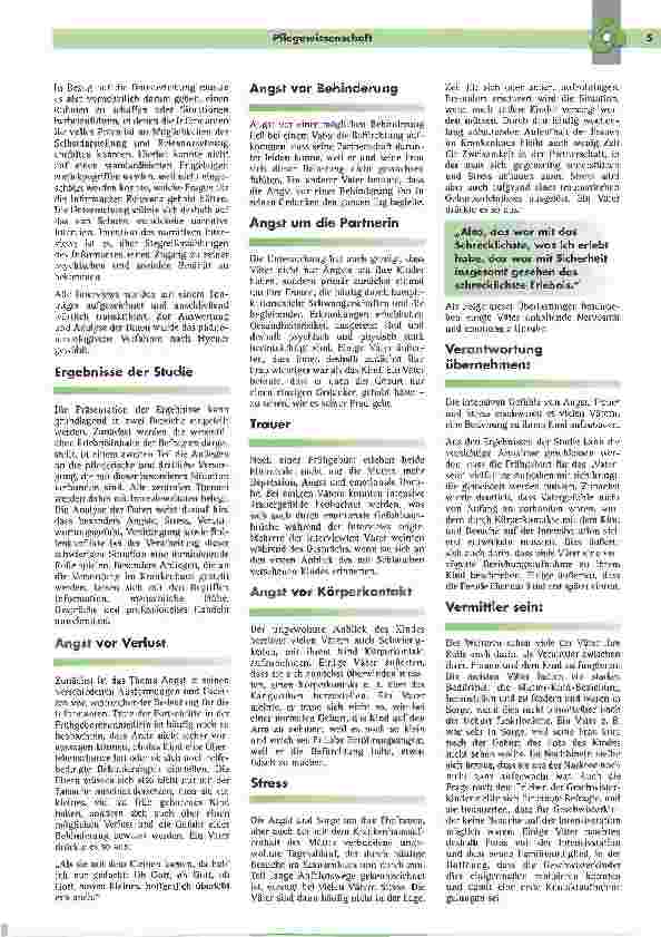 Vorschauseite 2: FrühgeboreneDas Erleben von Vätern in den ersten Tagen nach der Geburt