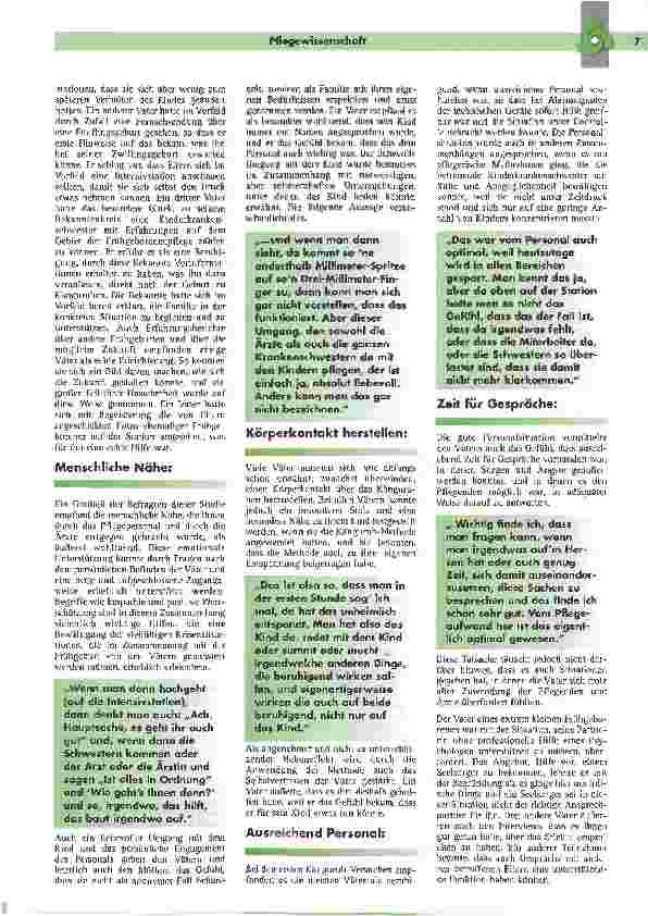 Vorschauseite 4: FrühgeboreneDas Erleben von Vätern in den ersten Tagen nach der Geburt