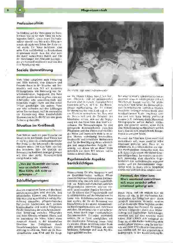Vorschauseite 5: FrühgeboreneDas Erleben von Vätern in den ersten Tagen nach der Geburt