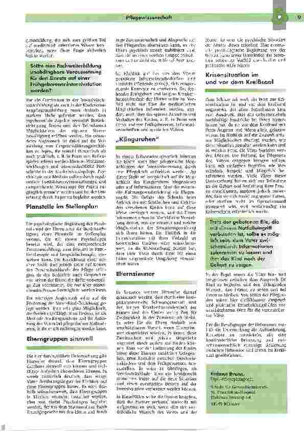 Vorschauseite 6: FrühgeboreneDas Erleben von Vätern in den ersten Tagen nach der Geburt