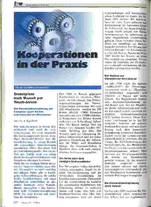 Vorschauseite 1: Kooperationen in der Praxis
