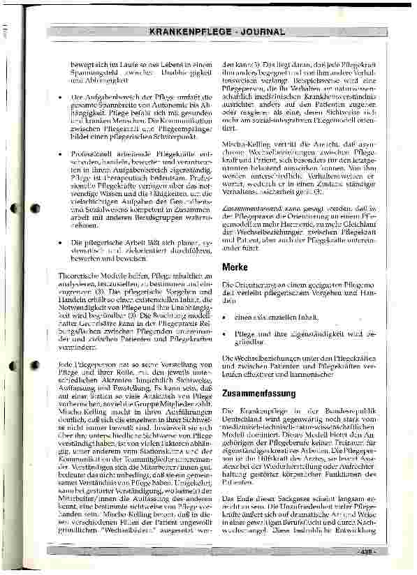 Vorschauseite 5: Pflegemodelle und ihre Bedeutung