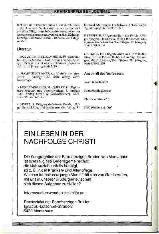 Vorschauseite 6: Pflegemodelle und ihre Bedeutung