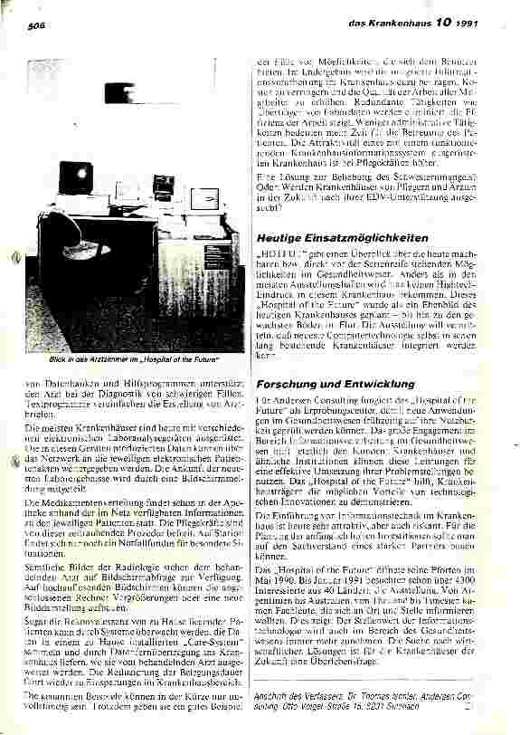 Vorschauseite 4: Hospital of the Future