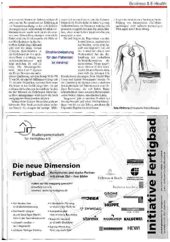 Vorschauseite 2: Strahlenbehandlung gegen Gefäßverschluss