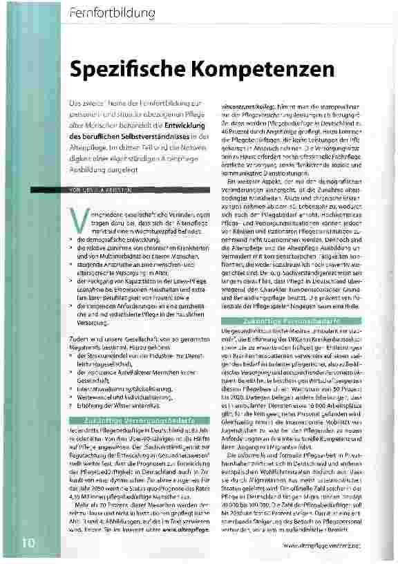 Vorschauseite 1: Spezifische Kompetenzen