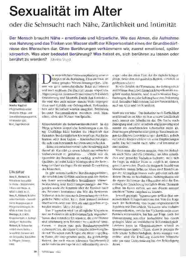 Vorschauseite 1: Sexualität im Alter