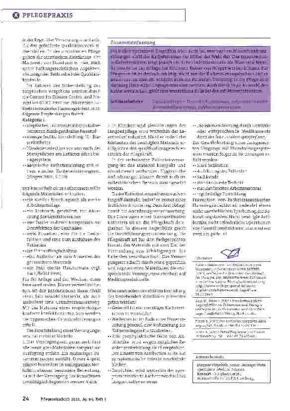 Vorschauseite 3: Hygienische Anforderungen bei unterschiedlichen HarnableitungsverfahrenInfektionen vermeiden