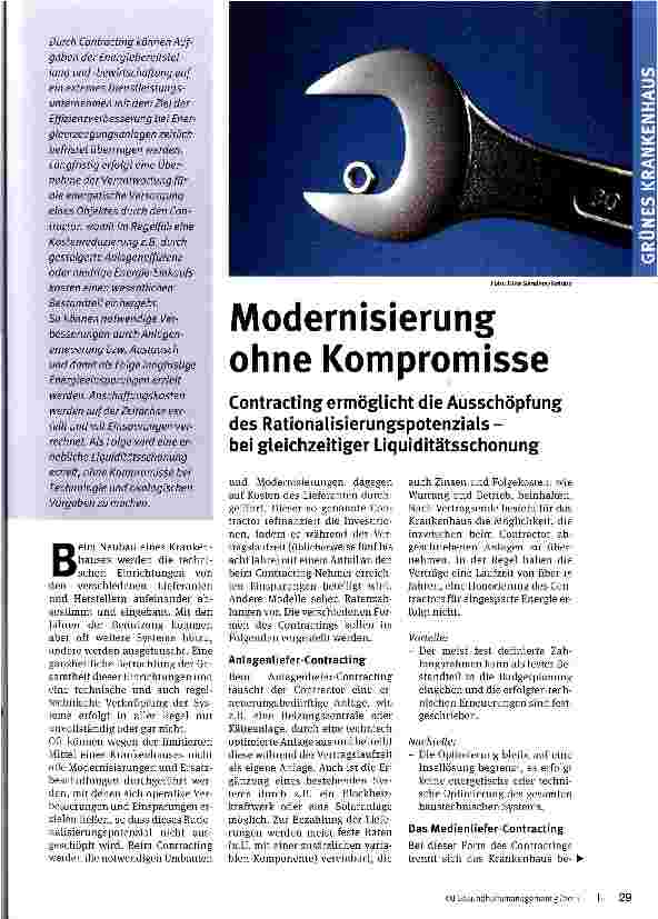 Vorschauseite 1: Modernisierung ohne Kompromisse