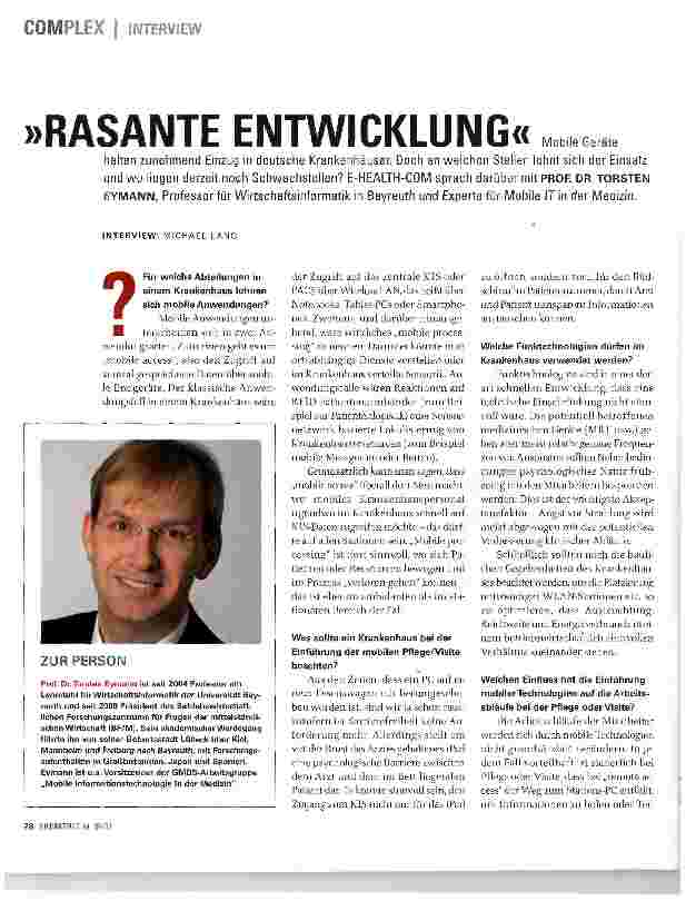Vorschauseite 1: RASANTE ENTWICKLUNG