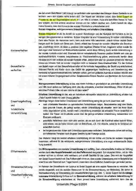 Vorschauseite 3: Umgang mit Krankheit und Behinderungtheoretische Grundlagen von Stress, Social Support und Selbstwirksamkeit