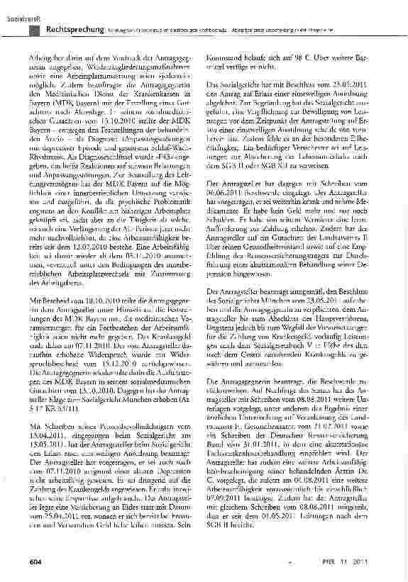 Vorschauseite 2: Leistung von Krankengeld im einstweiligen Rechtsschutz Abwarten einer Entscheidung in der Hauptsache nicht sachgerecht SGB V § 44, § 46 Satz 1 Nr. 2, § 48, § 49, § 50, § 51; SGG §…
