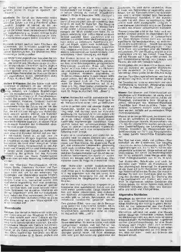 Vorschauseite 2: Grundzüge der Ernährung des gesunden Menschen 44. Folge: Ernährung während des Wachstums (Fortsetzung)