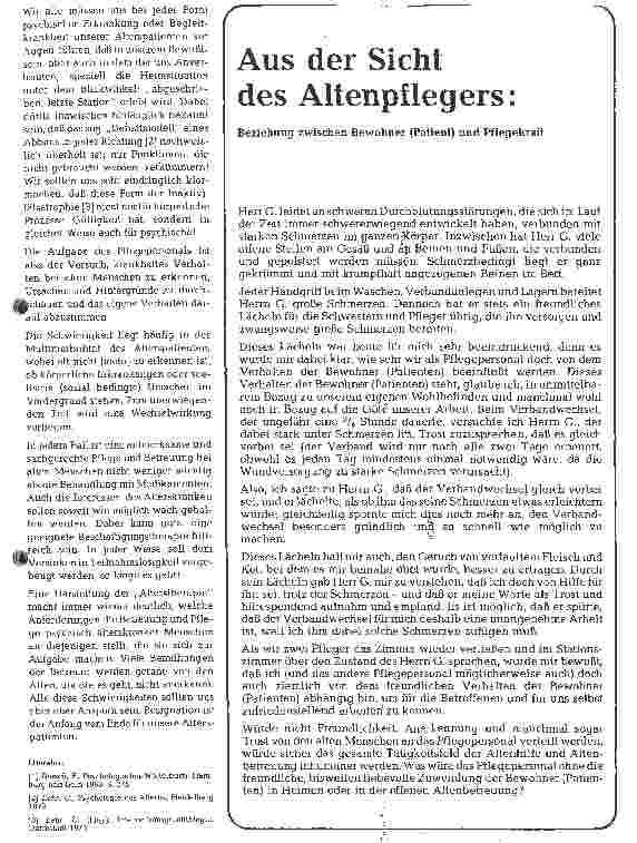 Vorschauseite 3: Pflege und Psychotherapie
