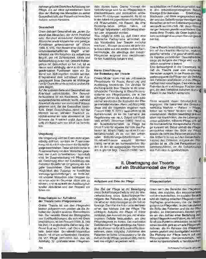Vorschauseite 4: Pflegemodell in der Praxis - 8.Folge: Dorothea E. Orem Die Selbstfürsorge-Defizit-Konzeption der Pflege