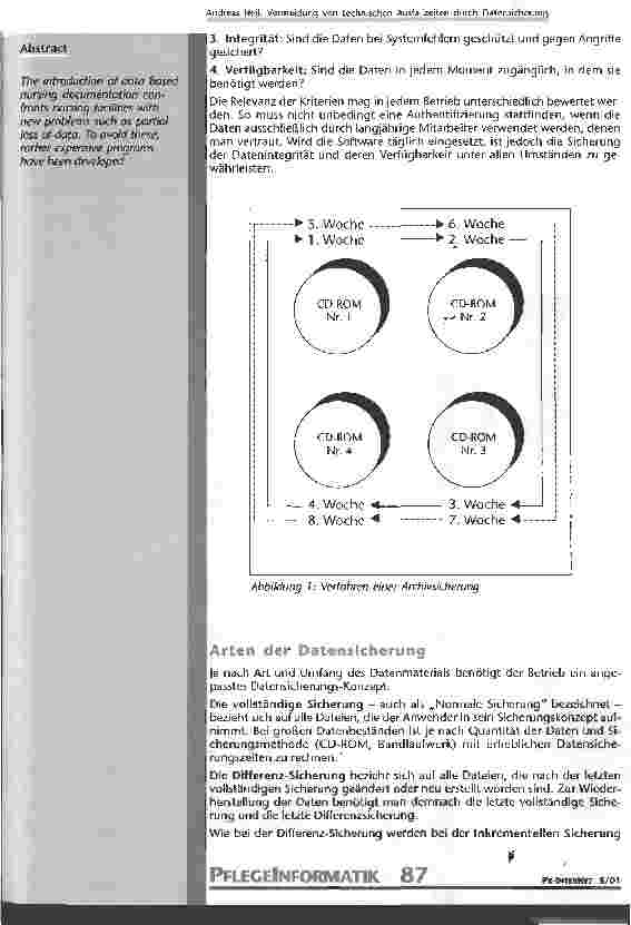 Vorschauseite 2: Vermeidung von technischen Ausfallzeiten durch Datensicherung Das Datensicherungskonzept (Teil 1)