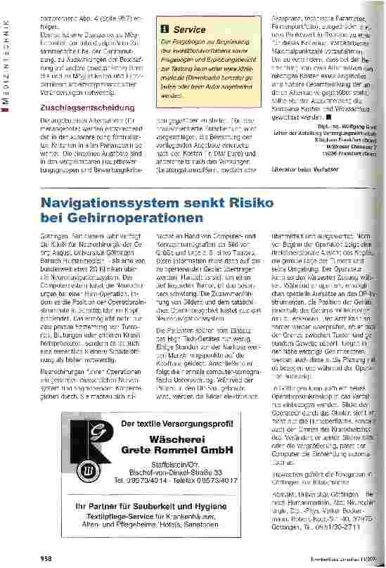 Vorschauseite 5: Entscheiden unter Kostendruck Die Beschaffung investiver Medizintechnik