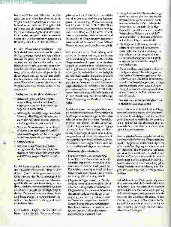 Vorschauseite 2: Externer Vergleich Pflegesatzverhandlungen und Schiedsstellenverfahren nach den BSG-Urteilen vom 14.12.2000