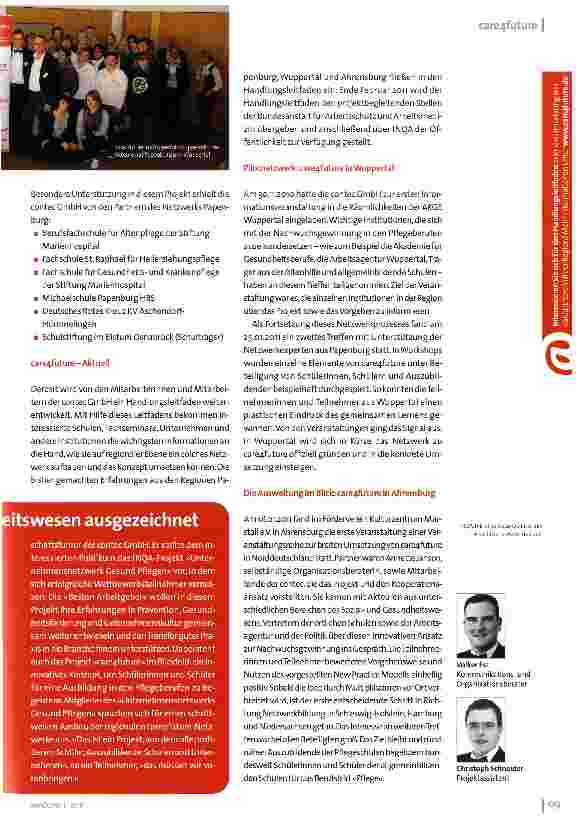 Vorschauseite 2: Ein innovatives Konzept zur Gewinnung von Auszubildenden der Pflege care4future