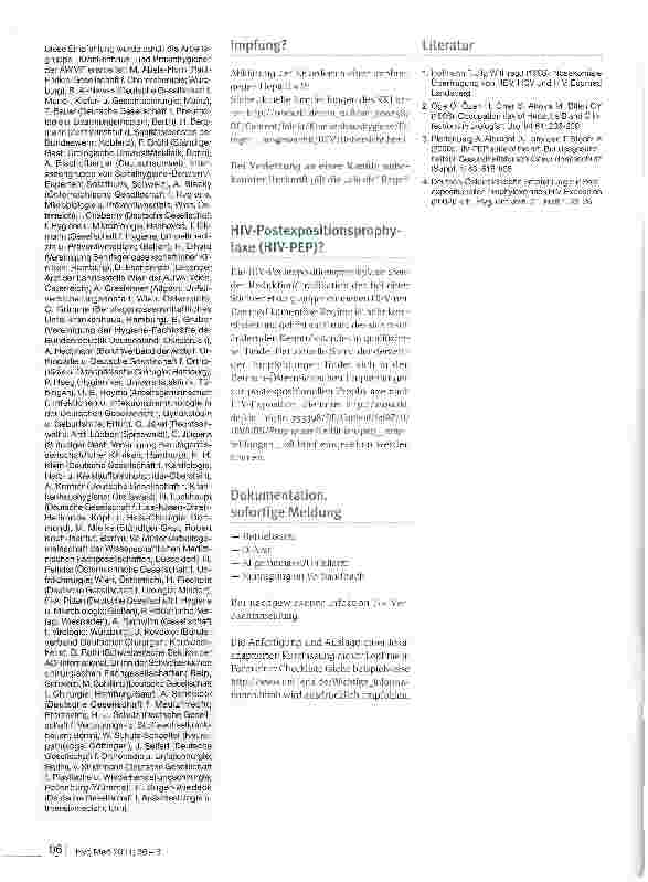 Vorschauseite 3: Prävention blutübertragbarer Virusinfektionen