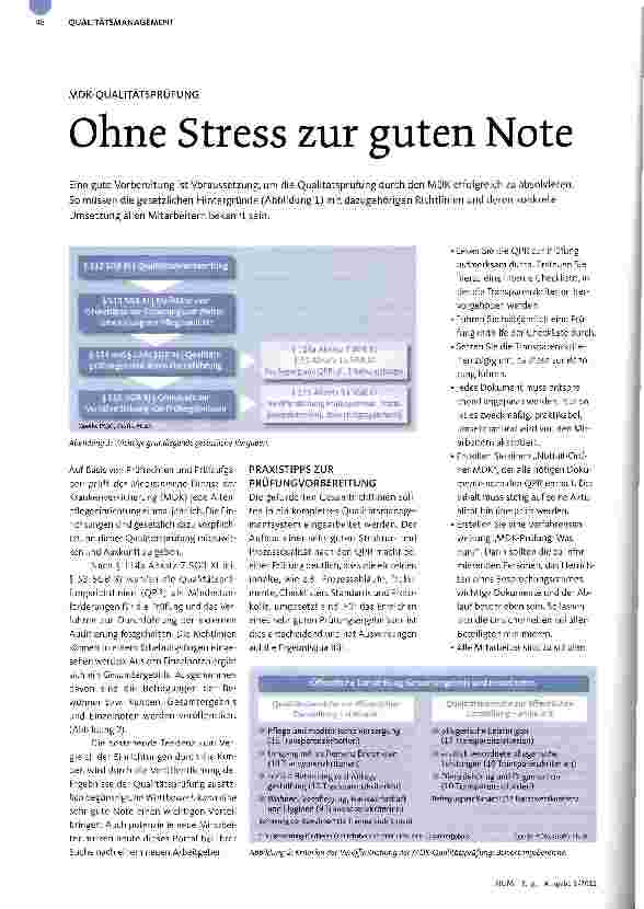 Vorschauseite 1: MDK-QUALITÄTSPRÜFUNGOhne Stress zur guten Note