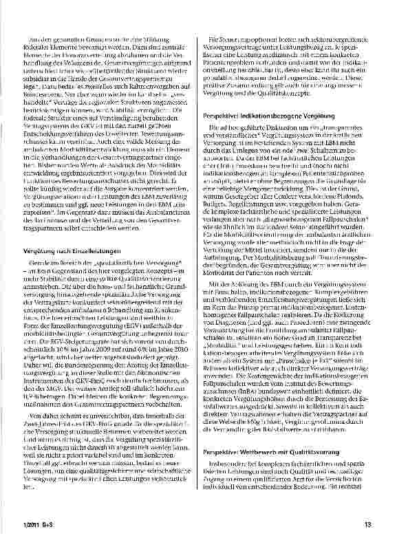 Vorschauseite 3: Zukunft der Bedarfsplanung und Gestaltung der Versorgung