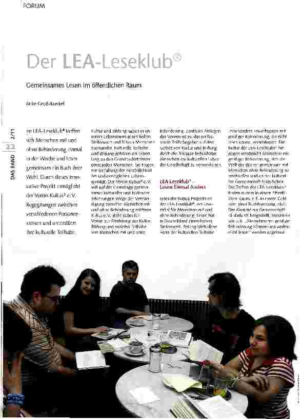 Vorschauseite 1: Der LEA-Leseklub