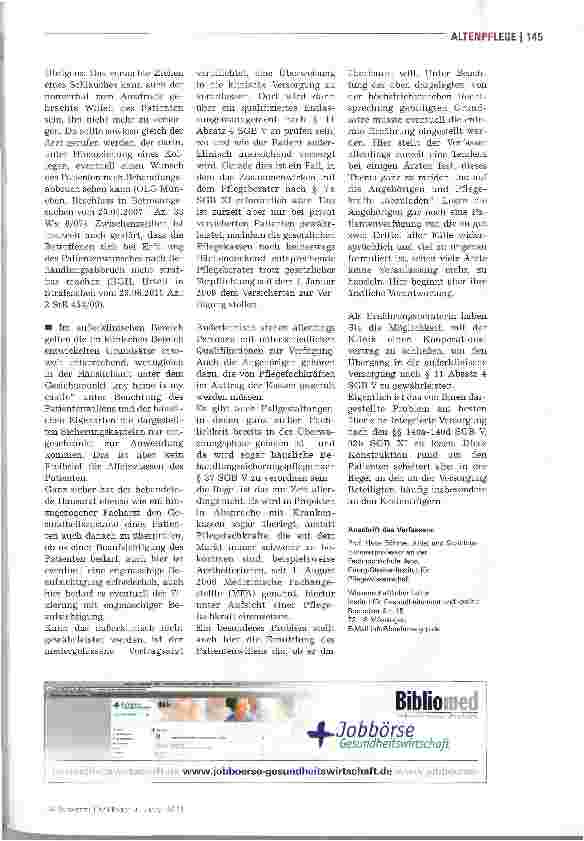 Vorschauseite 2: ExpertenratPumpenassistierte Ernährung ohne „Aufsichtsperson?