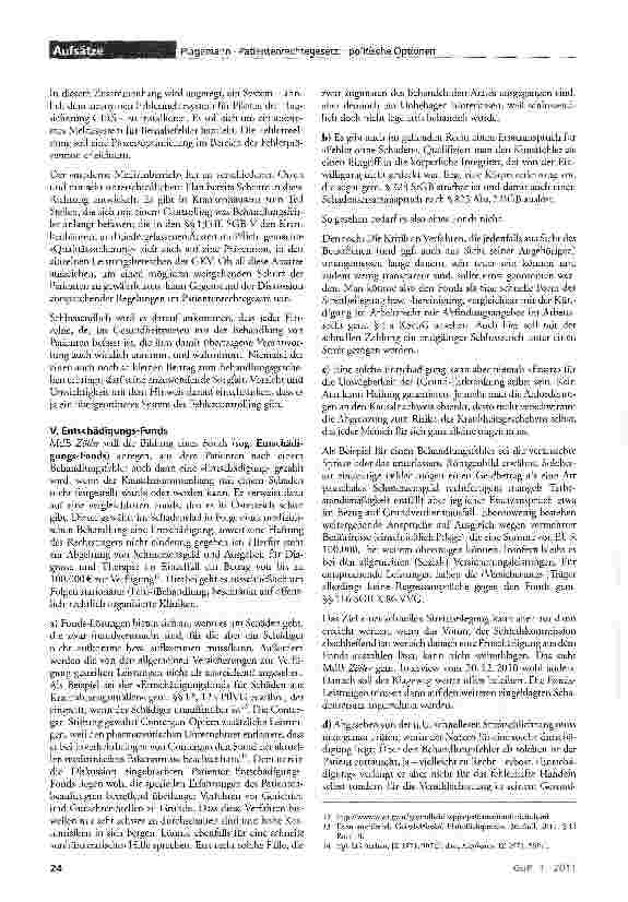 Vorschauseite 3: Patientenrechtegesetz - politische Optionen