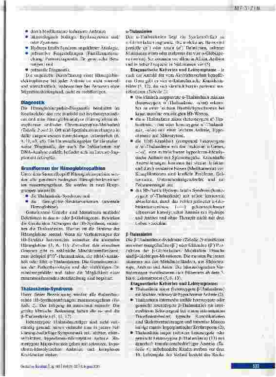 Vorschauseite 2: Hämoglobinopathien