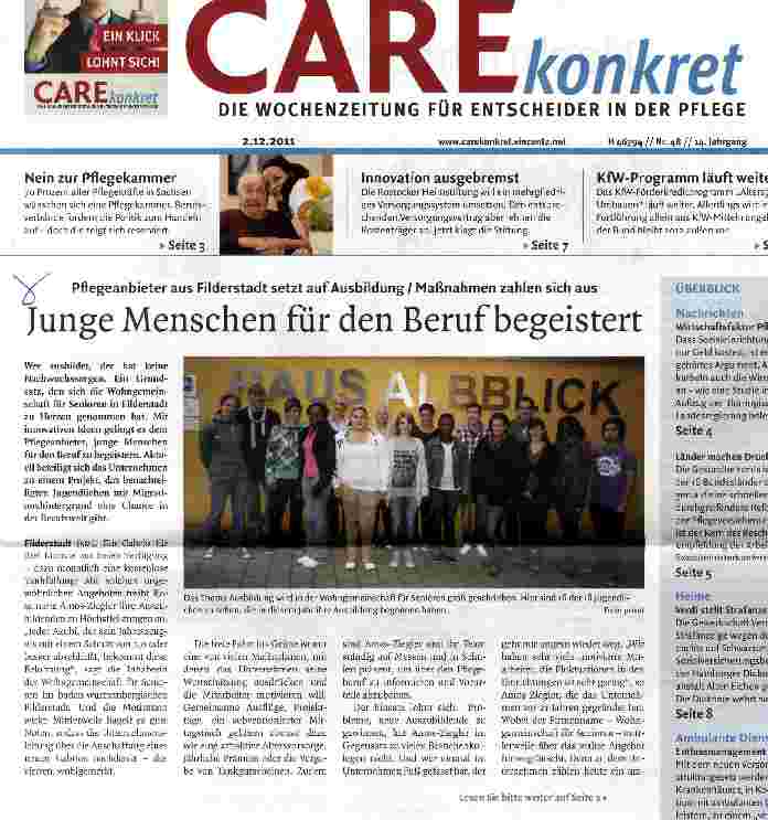Vorschauseite 1: Junge Menschen für den Beruf begeistert