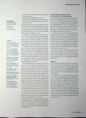 Vorschauseite 3: Schmerzmanagement „Therapeutic Touch®“ im Palliativbereich