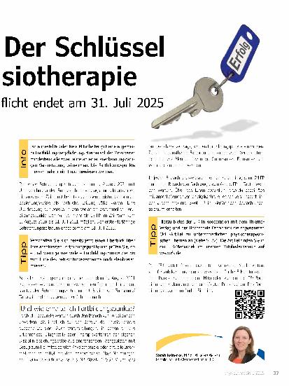 Vorschauseite 2: Lebenslanges Lernen: Der Schlüssel zum Erfolg in der Physiotherapie