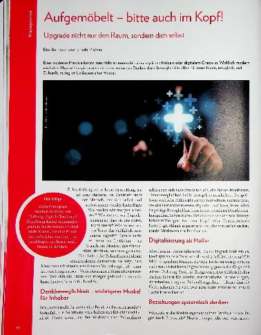Vorschauseite 1: Aufgemöbelt - bitte auch im Kopf! Upgrade nicht nur den Raum, sondern dich selbst